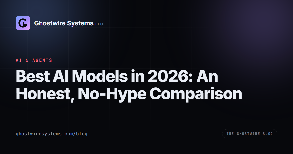Best AI Models in 2026: An Honest, No-Hype Comparison | Ghostwire